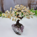 Árvores de Pedras Naturais | Modelos para Escolha | Base Especial de Ametista - 12 galhos e 60 Pedras | Peça Artesanal BR Crystals