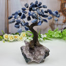 Árvores de Pedras Naturais | Modelos para Escolha | Base Especial de Ametista - 12 galhos e 60 Pedras | Peça Artesanal BR Crystals