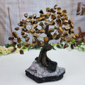 Tree of precious stones 24 branches and 120 stones 20 cm height weight 1.70 kg