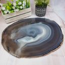 Bandejas de Ágatas Naturais Especiais | 1 Unidade | Tamanho 30 cm | Peça Artesanal BR Crystals