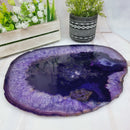 Bandejas de Ágatas Naturais Especiais | 1 Unidade | Tamanho 30 cm | Peça Artesanal BR Crystals