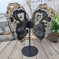 Natural Agate Butterflies size 40 cm height iron base and weight 2.00 kg