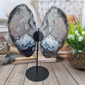 Natural Agate Butterflies size 40 cm height iron base and weight 2.00 kg