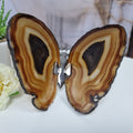 Natural Agate Butterflies Insect size 8 to 10 cm Silver and weighing 110 grams