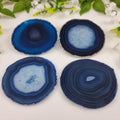 Posavasos de Ágata Natural tamaño 8 a 10 cm kit de 4 piezas Peso total 0.400 kg