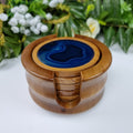 KIT posavasos ágata con base de madera 6 unidades piedras naturales 1,60 kg